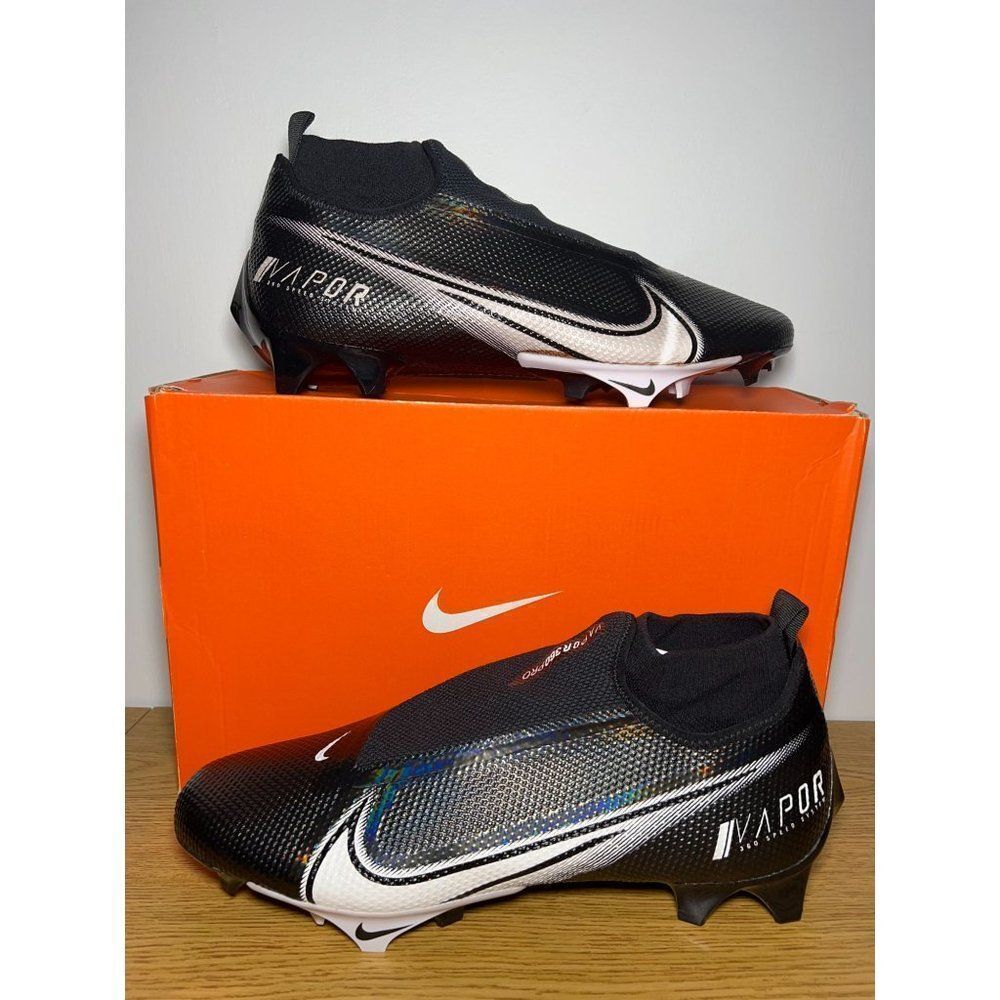 Nike Vapor Edge Pro 360 Football Cleats Black White Men’s Size 14 AO8277-001 New